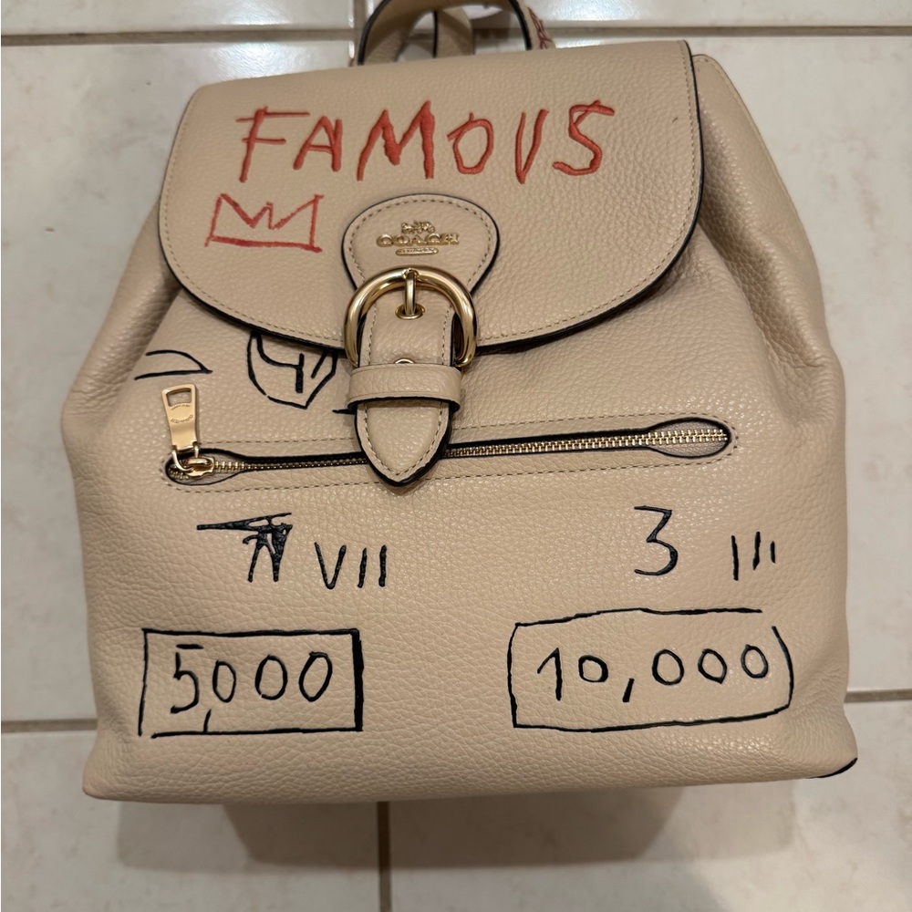 Coach x Jean-Michel Basquiat Kleo Backpack Leather